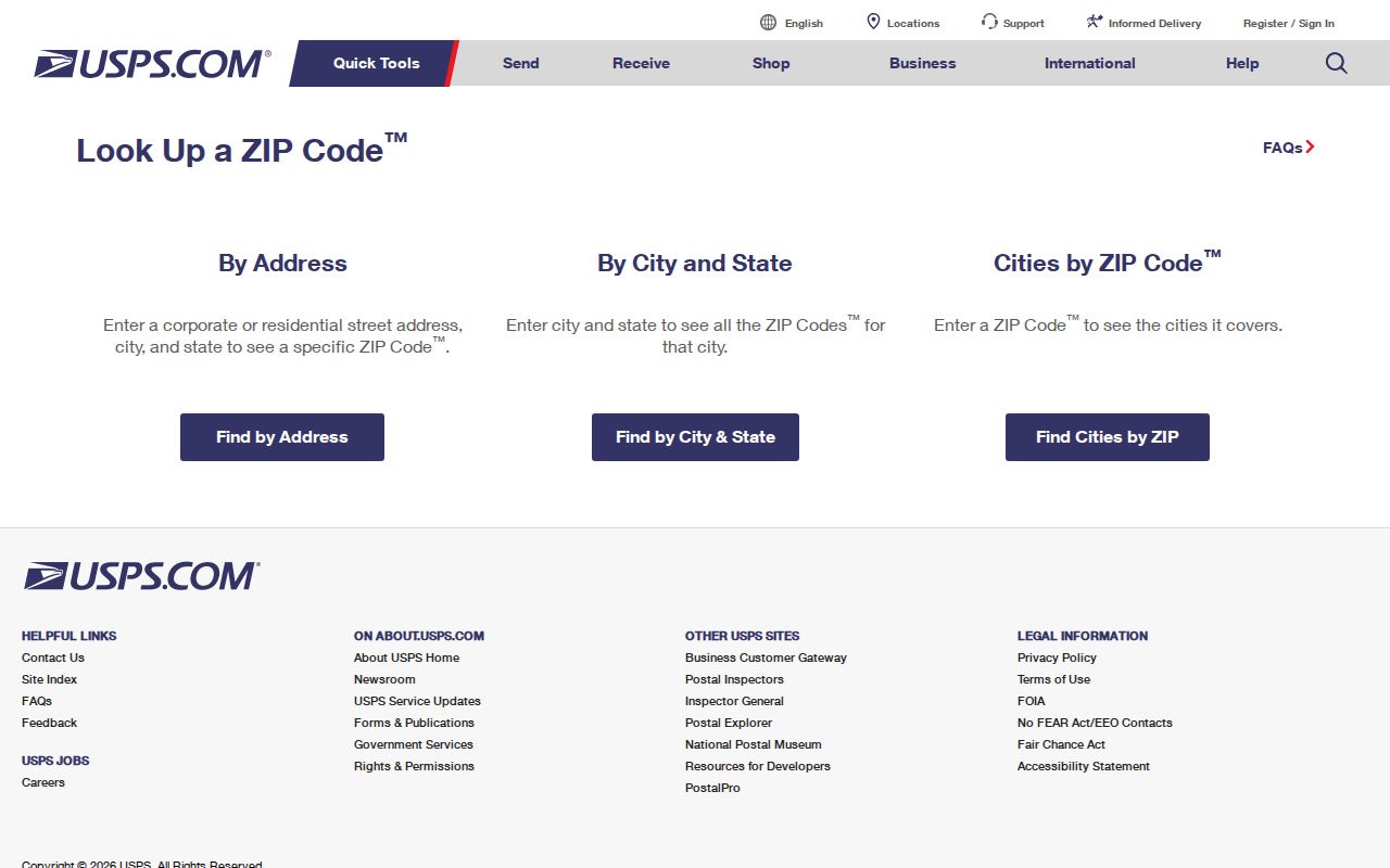 Guadalupe County ZIP code directory USPS address verification screen
